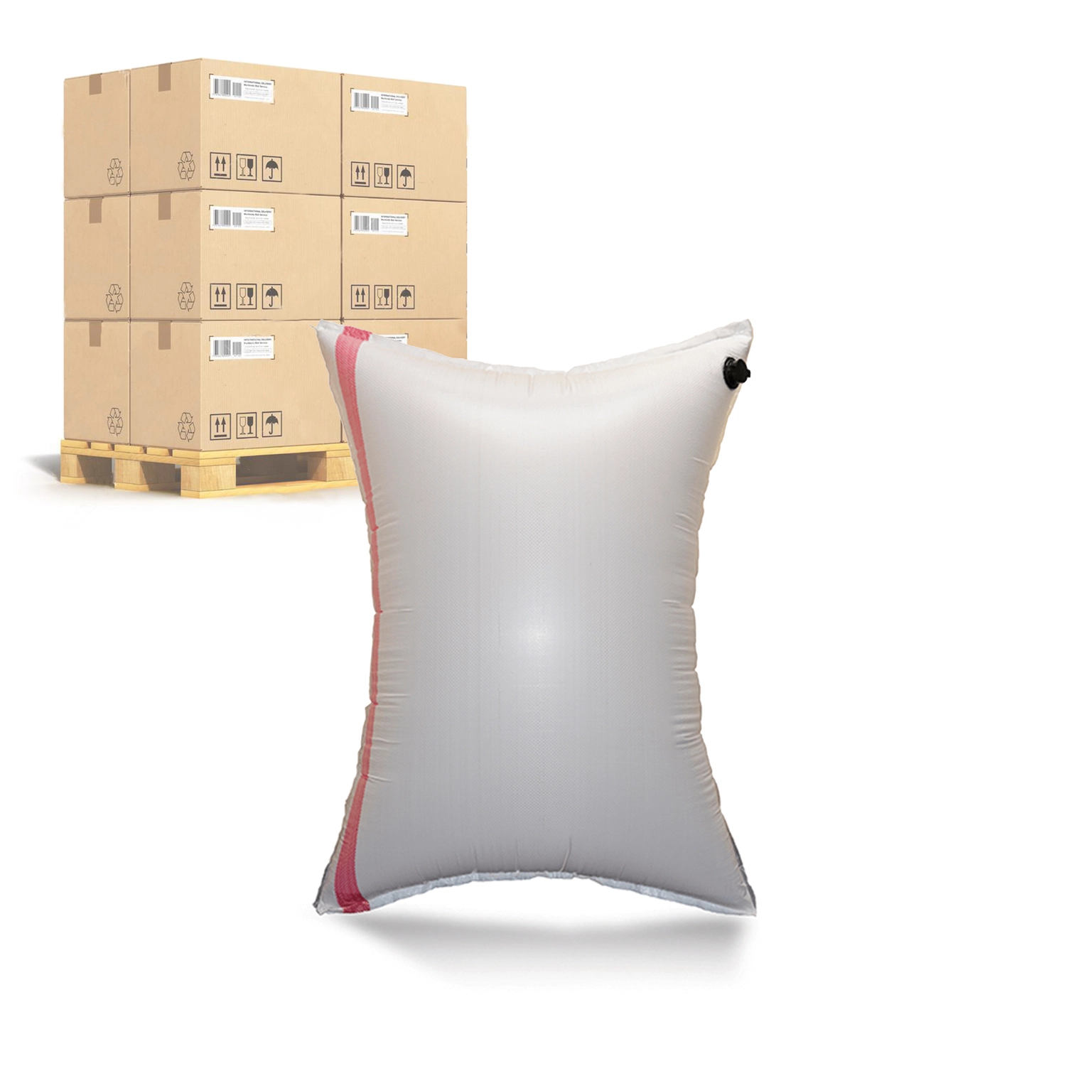 Stuwkussens per pallet Stuwkussens per pallet