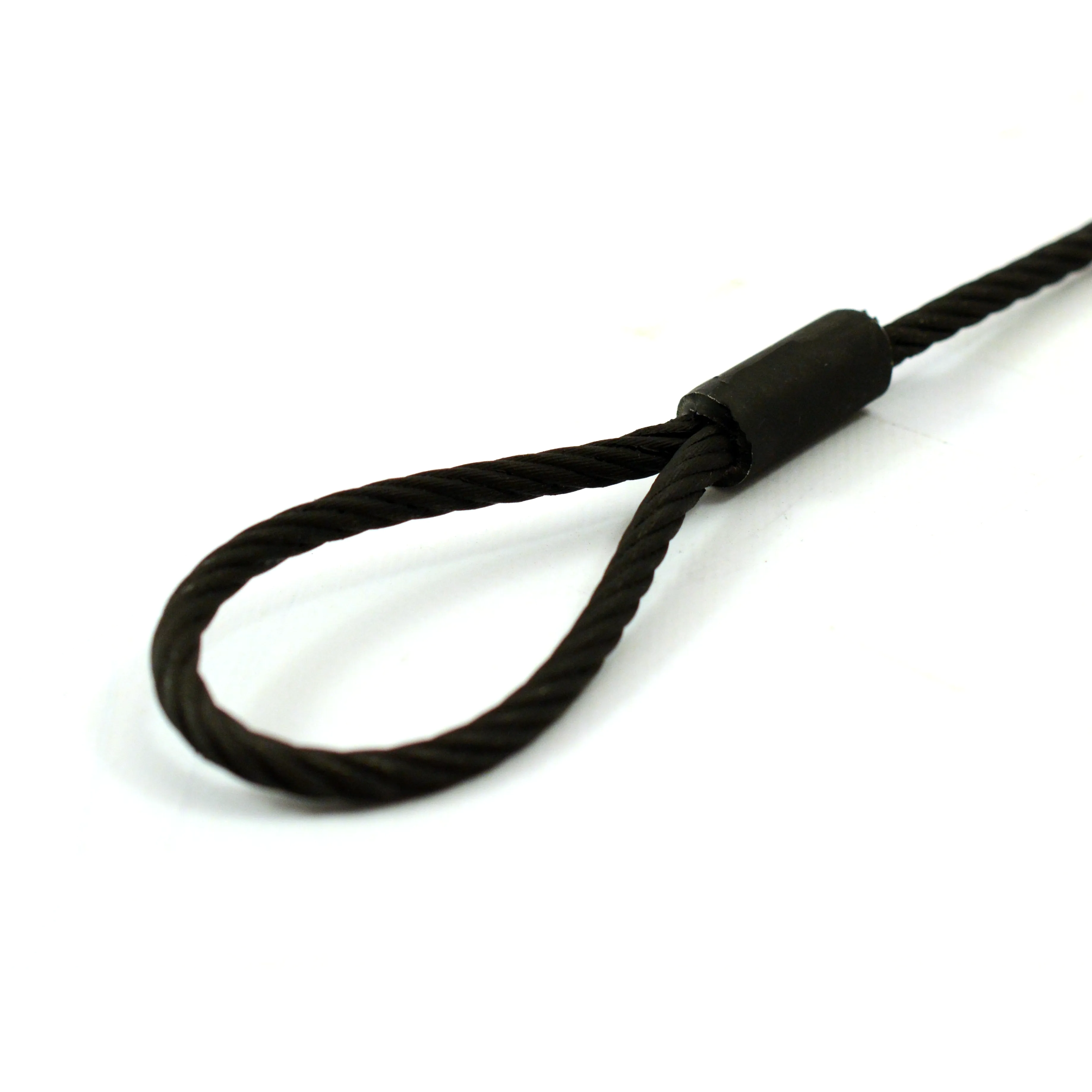 Zwarte kabelstroppen - 3mm Zwarte kabelstroppen - 3mm
