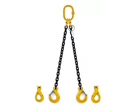 Ketting 2-sprongen G8 Hijsketting - 2,8t - 8mm - 2-sprong - Zonder inkorthaken - G8 - Kies uw haken