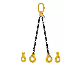 Hijsketting 2-sprongen G8 Hijsketting - 4,4t - 10mm - 2-sprong - Zonder inkorthaken - G8 - Kies uw haken