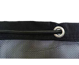 Container - Gaasnetten Container gaasnet - PES met pvc-coating - Zwart - 3,5 x 6m