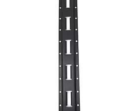 Bevestigingsrails & Toebehoren Verticale bevestigingsrail /  E-trackrail - 0,6m - Staal - Zwart