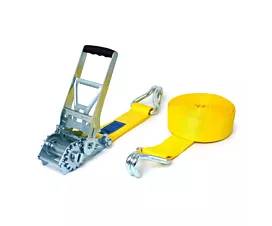 Alle spanbanden 75mm Spanband - ERGO 10T - 10m - 75mm - 2-delig - Spitshaken - Geel