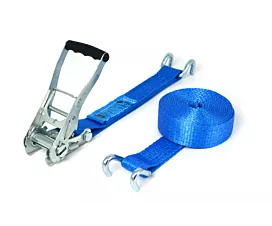 Alle spanbanden 50mm Spanband - 5T - 9m - 50mm - 2-delig met klauwhaken - Blauw