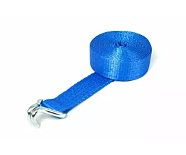 Toutes les sangles 50mm Sangle d’arrimage  - 4T - 8,5m - 50mm - en une pièce - crochet doigts serrés - Bleu
