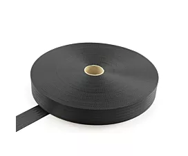 Alle - Black Webbing Gordelband polyester - 48mm - 2200kg - Rol - Zwart Alle - Black Webbing Gordelband polyester - 48mm - 2200kg - Rol - Zwart