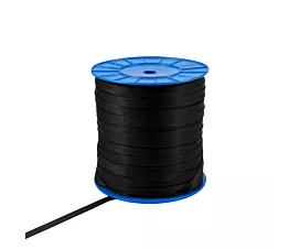 Alle zwarte band op rol Polyester band 15mm - 700kg - 500m op rol - zwart Alle zwarte band op rol Polyester band 15mm - 700kg - 500m op rol - zwart