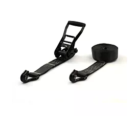 Zwart - Standaard Spanband - 5T - 50mm - 2-delig met ratel - Zwart + Eigen label