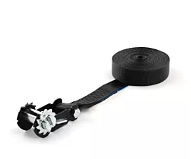 Alle zwarte spanbanden Spanband - 2,5T - 35mm - 1-delig - Enkel ratelbasis - Zwart + Eigen label