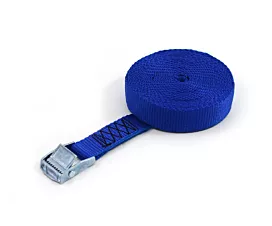 Toutes les sangles 25mm Sangle d’arrimage - 250kg - 3m - 25mm - En 1 pièce - Boucle à came - Bleu royal - 10pcs