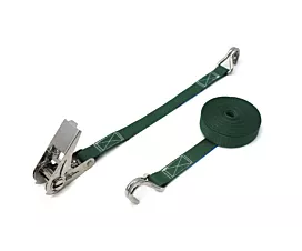 Toutes les sangles 25mm Sangle d’arrimage  - 400kg - 25mm - en 2 pièces - Tendeur/Crochets INOX - Personnalisée