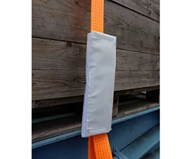 Opwindspoelen voor spanbanden Kunststof beschermhoes voor ratel 50mm - Met velcro - Wit - 37X31cm