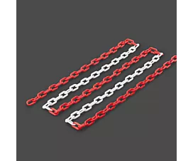 Alle signalisatiemateriaal Signalisatieketting - 6mm - Rood/Wit - 25m