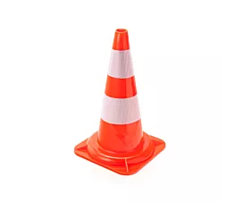 Tout - Signalisation Cône de signalisation - Orange avec bandes réfléchissantes - 50cm