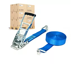Pallet spanbanden 50mm Pallet Spanbanden - ERGO 5T - 10m - 50mm - 2-delig - STF500 - Blauw - 192st