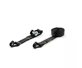 Noir - Standard Sangle d’arrimage - 5T - 50mm - en 2 pièces - base pour tendeur démontable - Noir + étiquette personnalisée